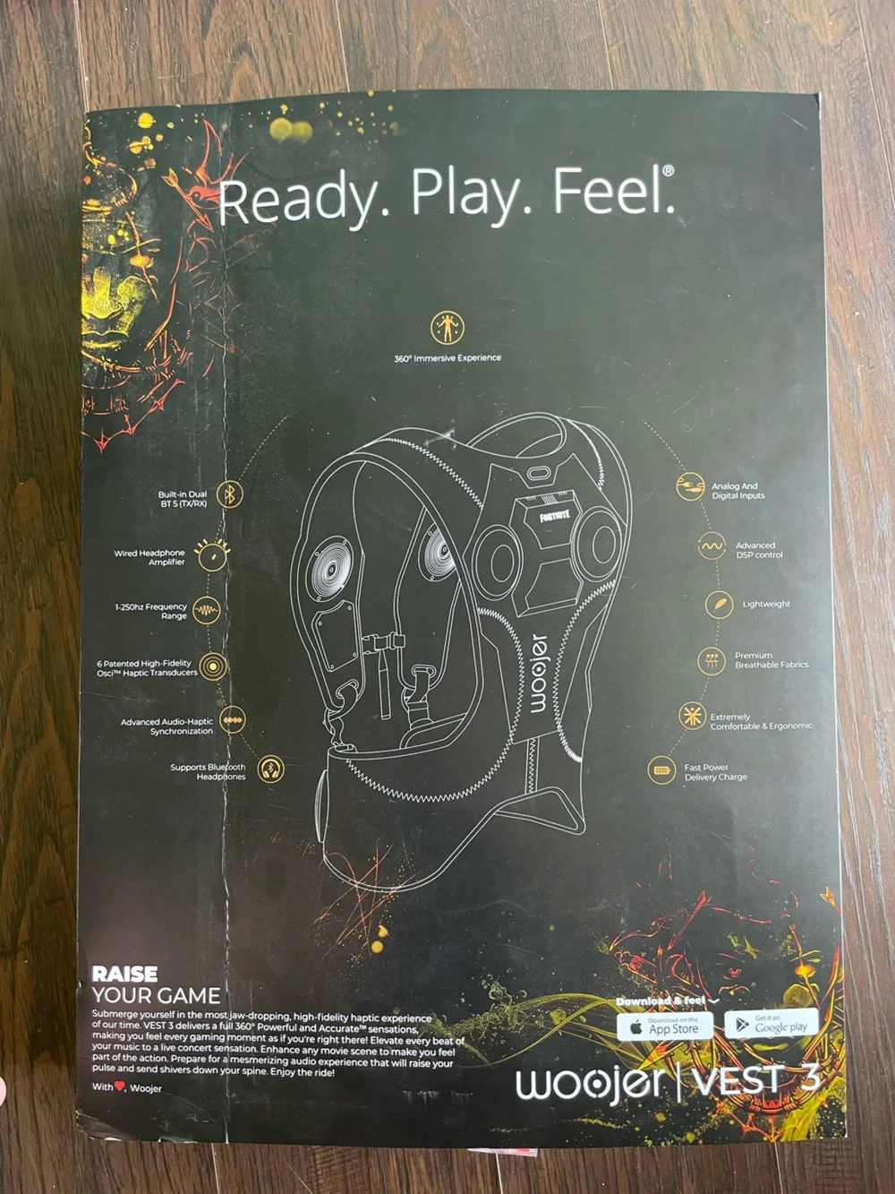 Vest 3 Black Haptic Gaming Vest - Fortnite Edition
